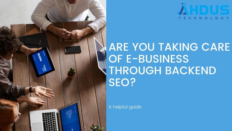 Are You Taking Care Of E-Business Through Backend SEO